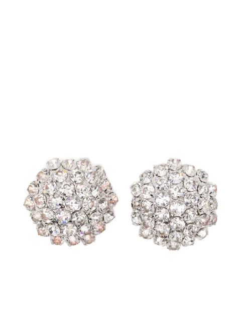 Self-Portrait crystal flower earrings