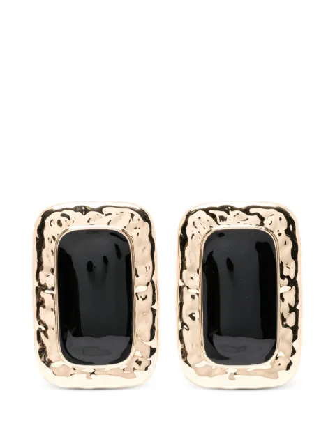 Self-Portrait rectangular-shape earrings