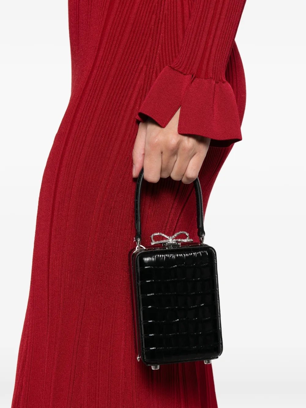 Self-Portrait bow-detail top-handle mini bag | Mini Bags | Image 2