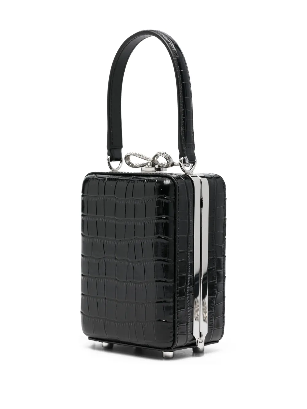 Self-Portrait Mini-tas met strikdetail en handgreep Zwart