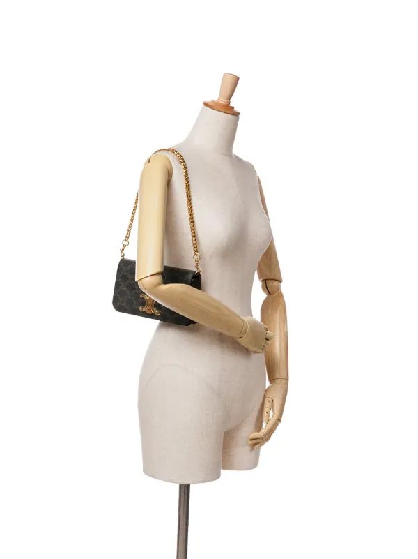 CELINEサッチェルバッグ Celine Pre-Owned 2022 トリオンフ マルチポシェット サッチェル