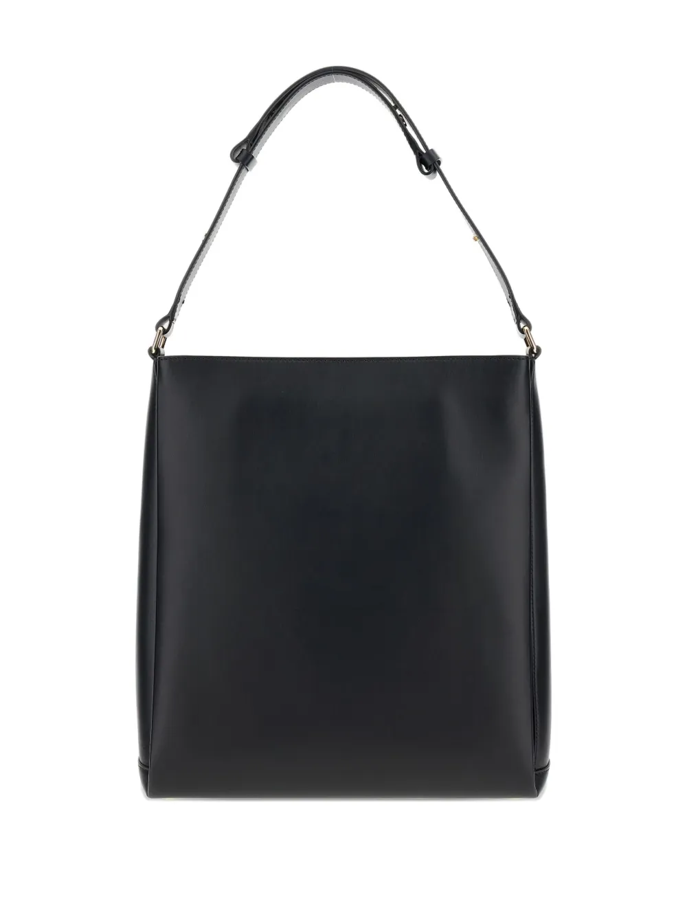 Plan C leather shoulder bag - Zwart