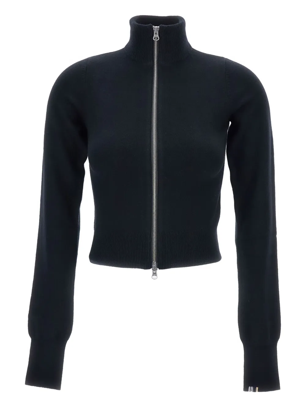 Extreme cashmere vest met rits Zwart