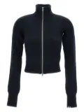 extreme cashmere zip-up cardigan - Black