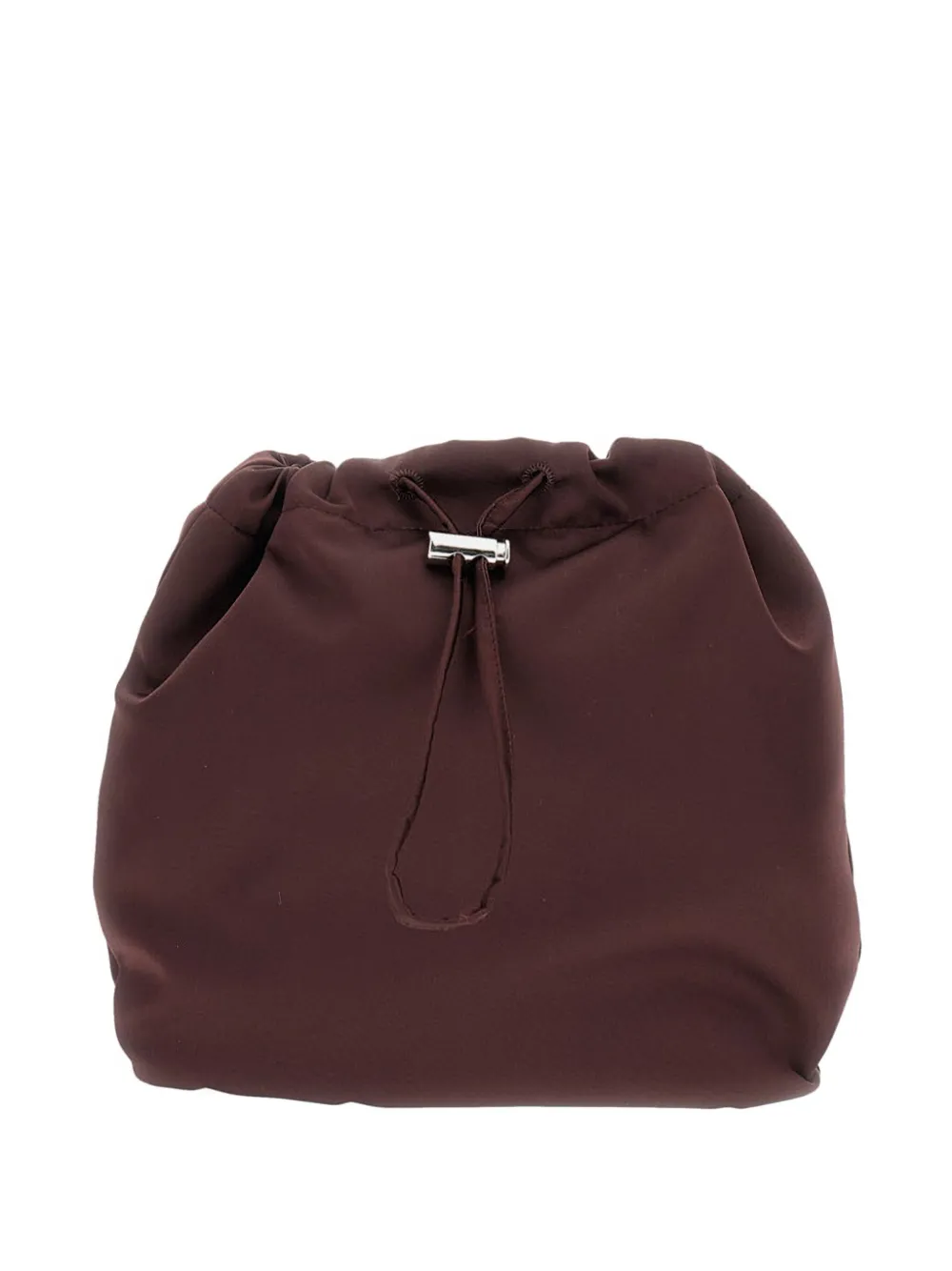 drawstring-fastening clutch bag