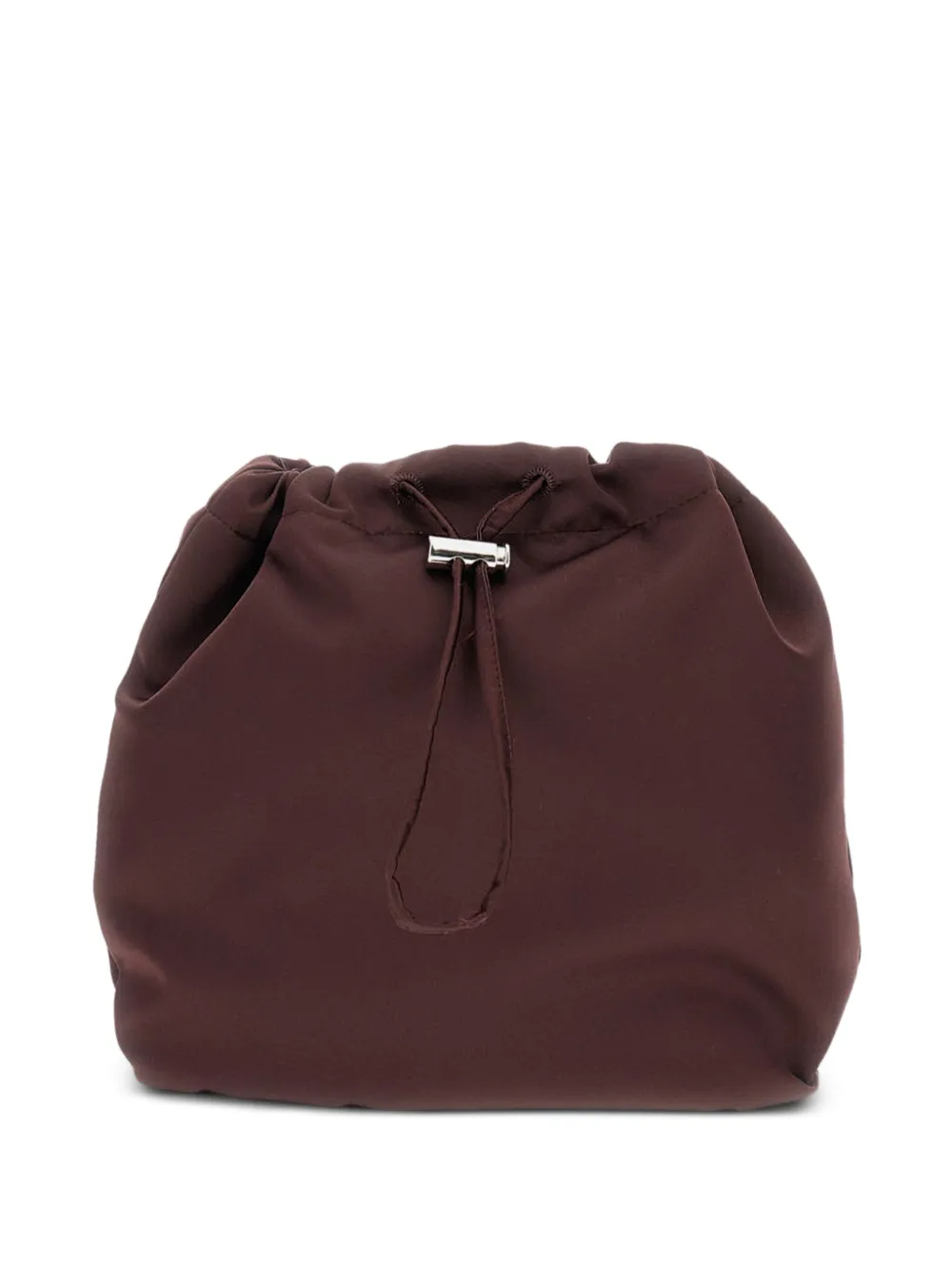 drawstring-fastening clutch bag