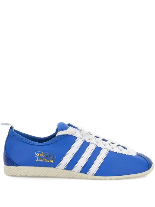 Stripes Adidas Hu White Blue Adidas Japan Leather Three-stripe