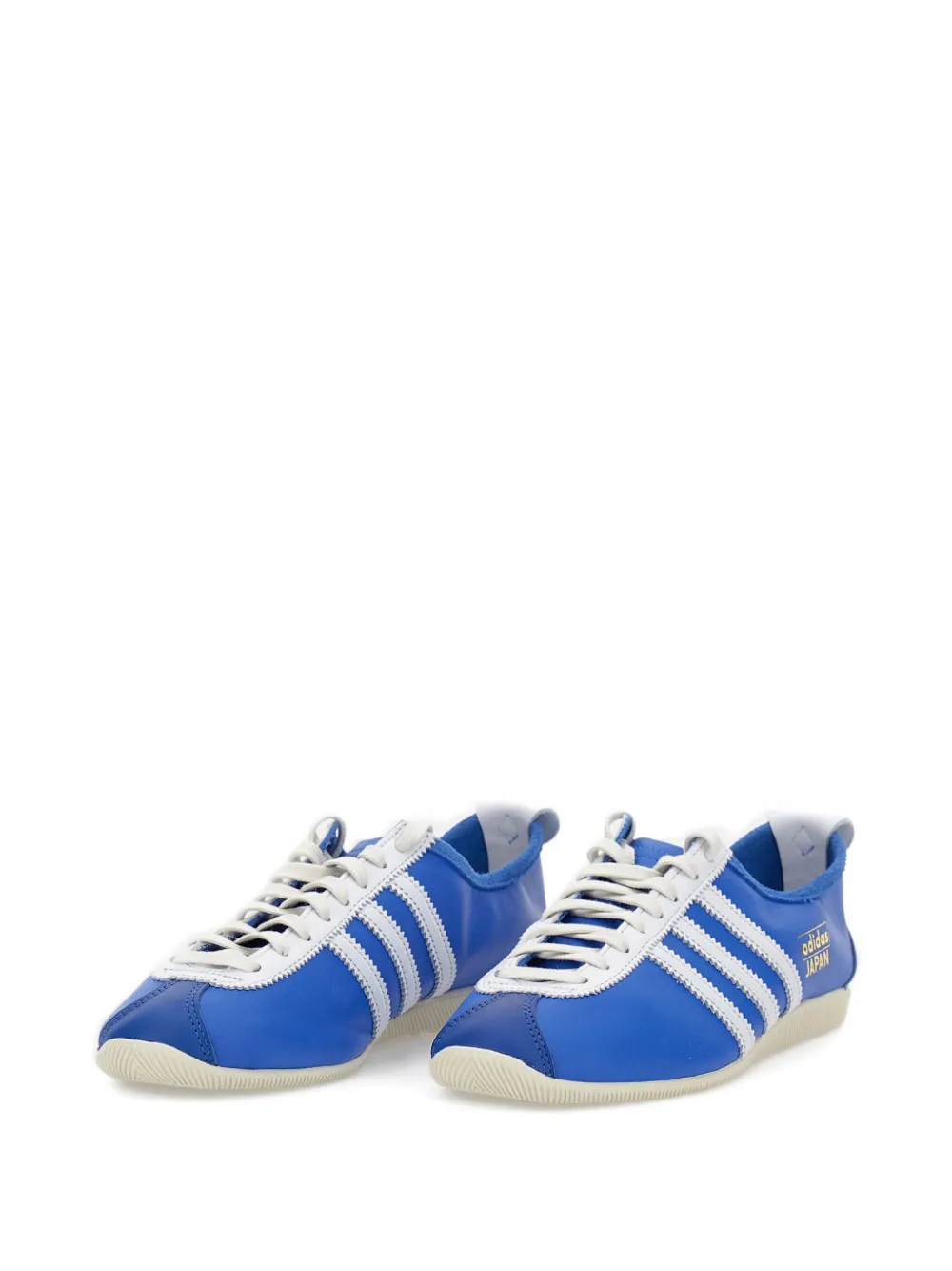 adidas Japan leather three-stripe sneakers Blue
