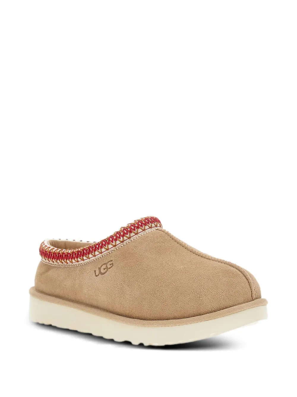 Ugg Tasman Ii Braided-trim Sheepskin Slippers In Brown