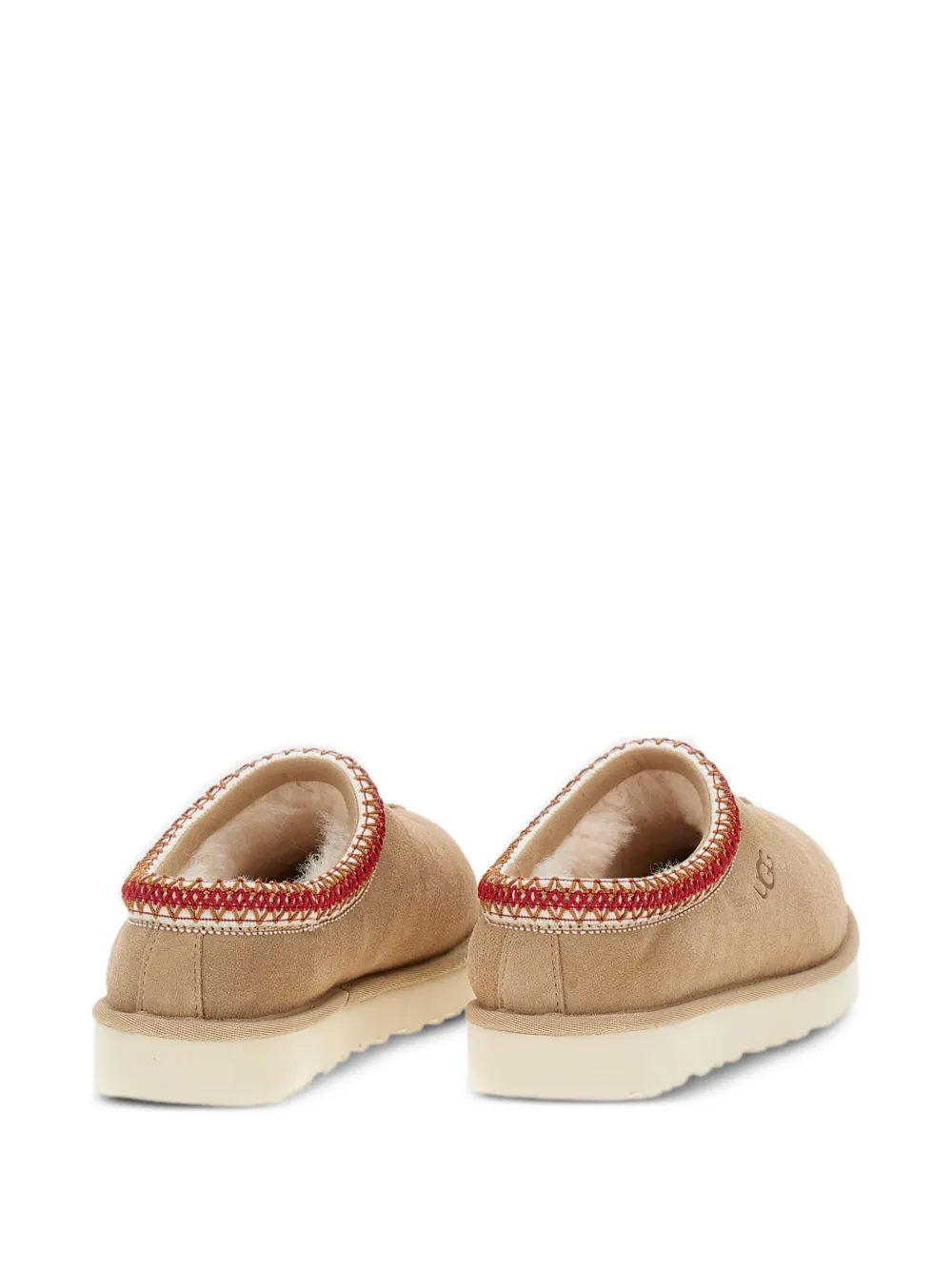 Ugg Tasman Ii Braided-trim Sheepskin Slippers In Brown