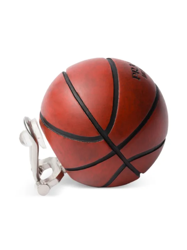 Prada バスケットボール イヤリング | ブラウン | FARFETCH JP