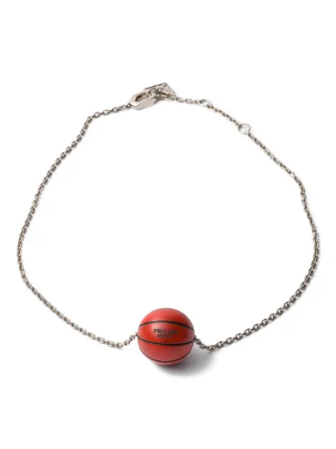 Prada basketball-pendant necklace