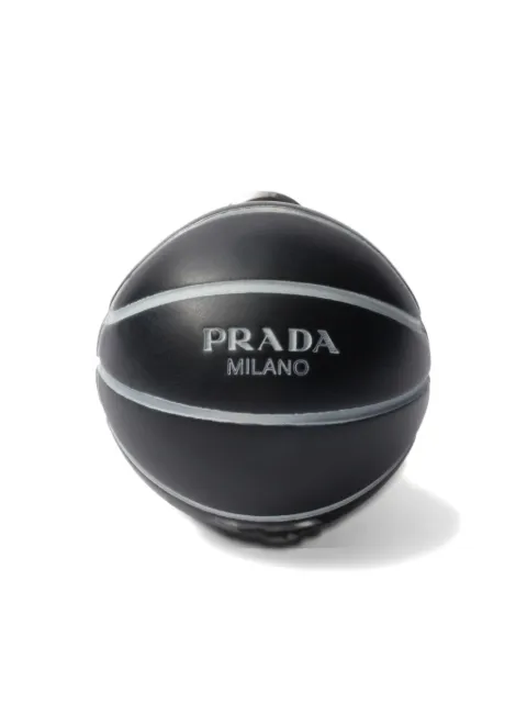 Prada basketball clip earrings