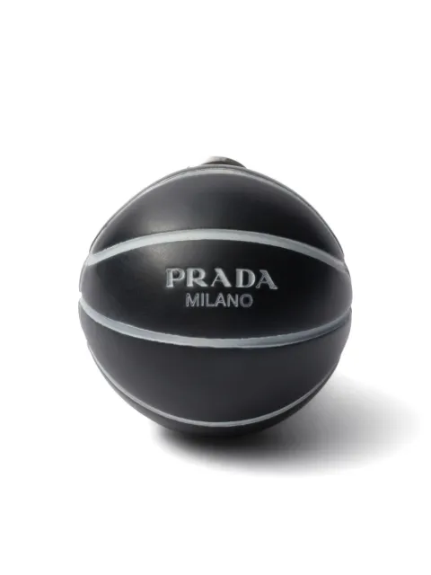 Prada basketball clip earrings