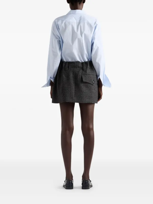 Prada lace-up Shirt | Blue | FARFETCH