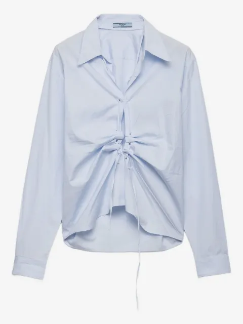 Prada lace-up shirt