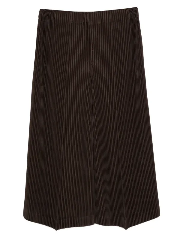 Homme Plissé Issey Miyake プリーツ パンツ | ブラウン | FARFETCH JP