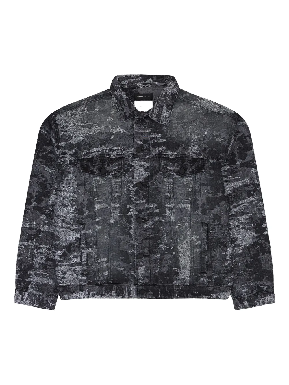 STADIUM "black" jacquard denim jacket