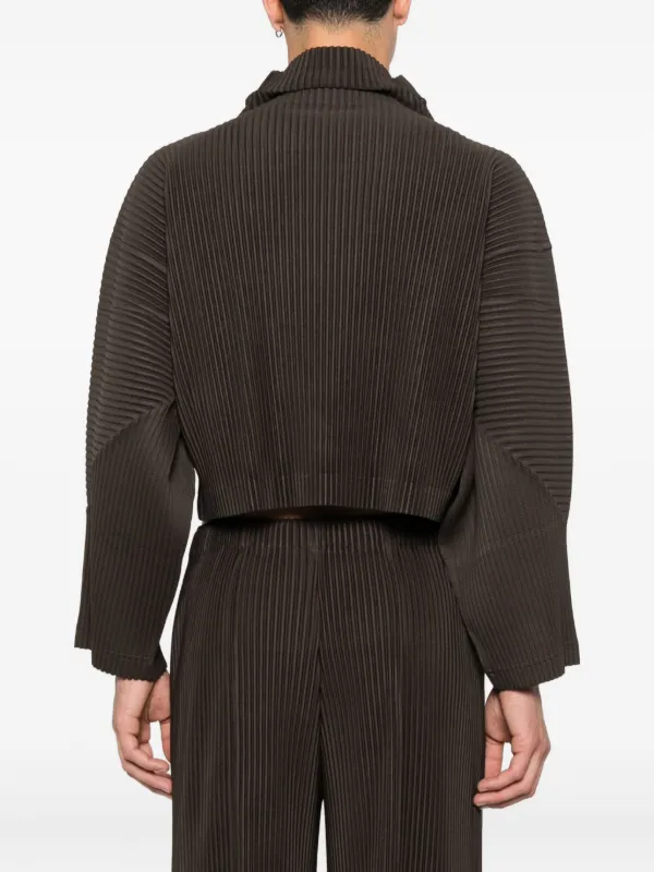Homme Plissé Issey Miyake Mc June ハイネック Tシャツ | ブラウン 