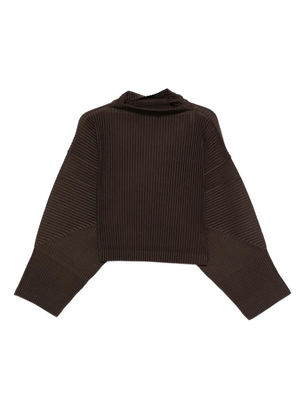 Homme Plissé Issey Miyake Mc June pleated high-neck T-shirt