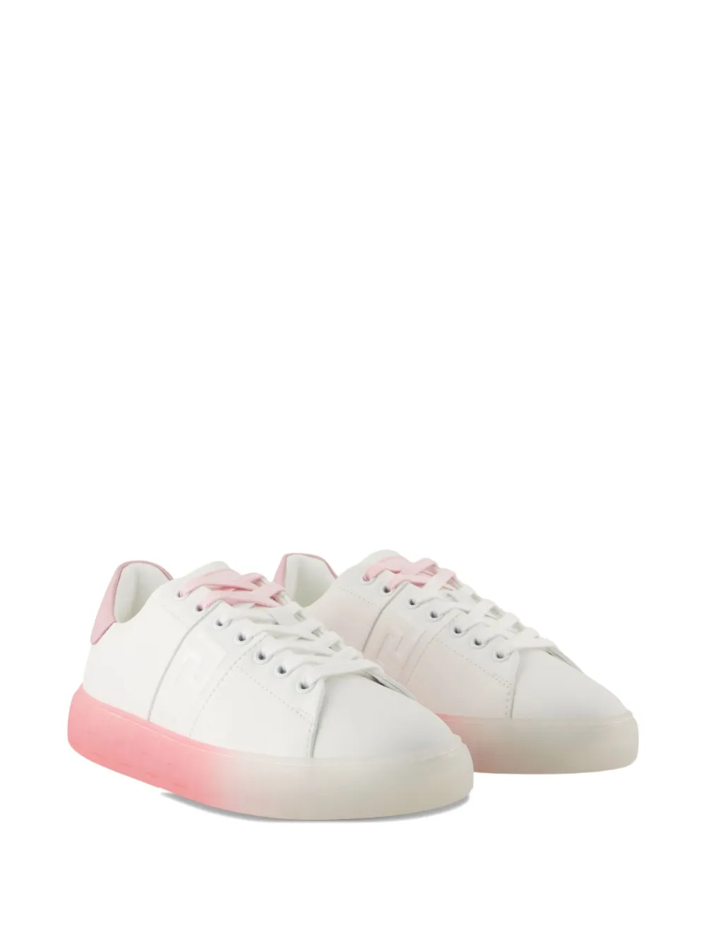 Versace embossed-logo gradient sole sneakers White