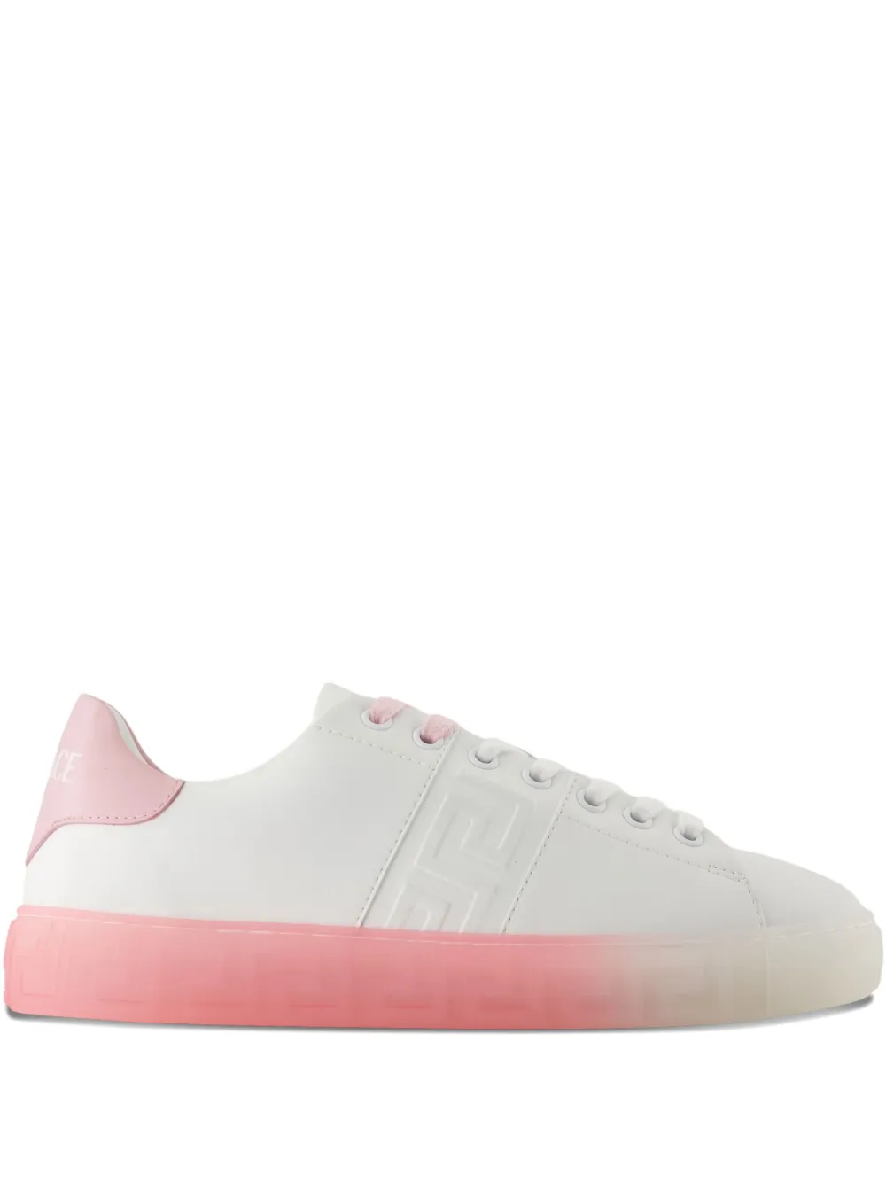 Versace embossed-logo gradient sole sneakers White