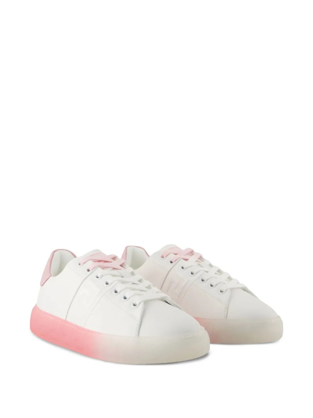 Versace embossed-logo gradient sole sneakers White