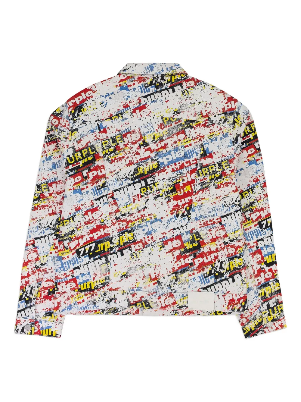 Purple Brand STADIUM "Multi" denim jack Rood