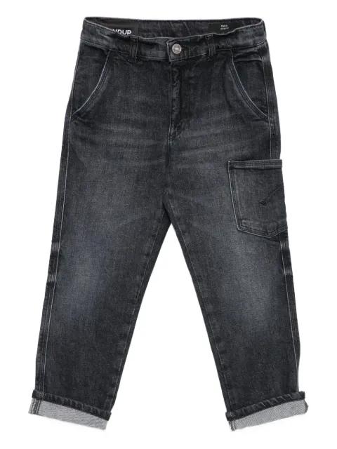 DONDUP KIDS patch-pocket denim trousers