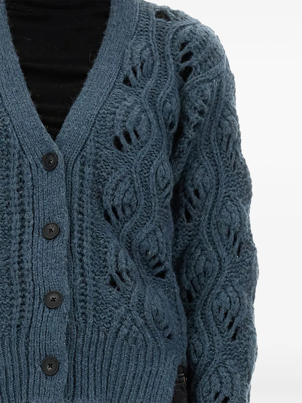  Mila Schon V-neck Cardigan - Blue 