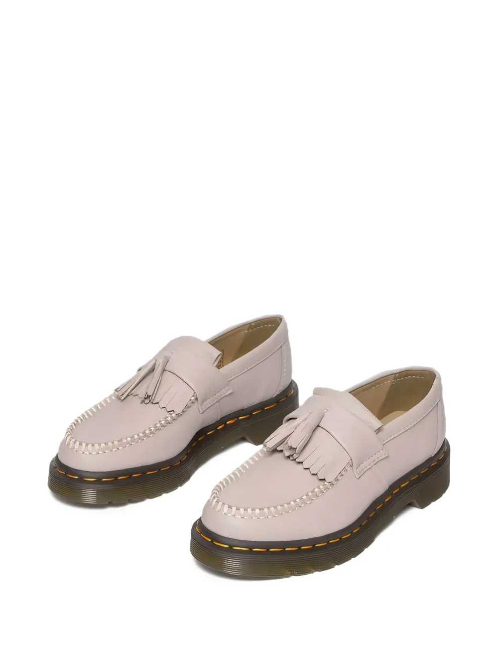 Dr. Martens Virgina "vintage taupe" tassel-embellished loafers Neutrals