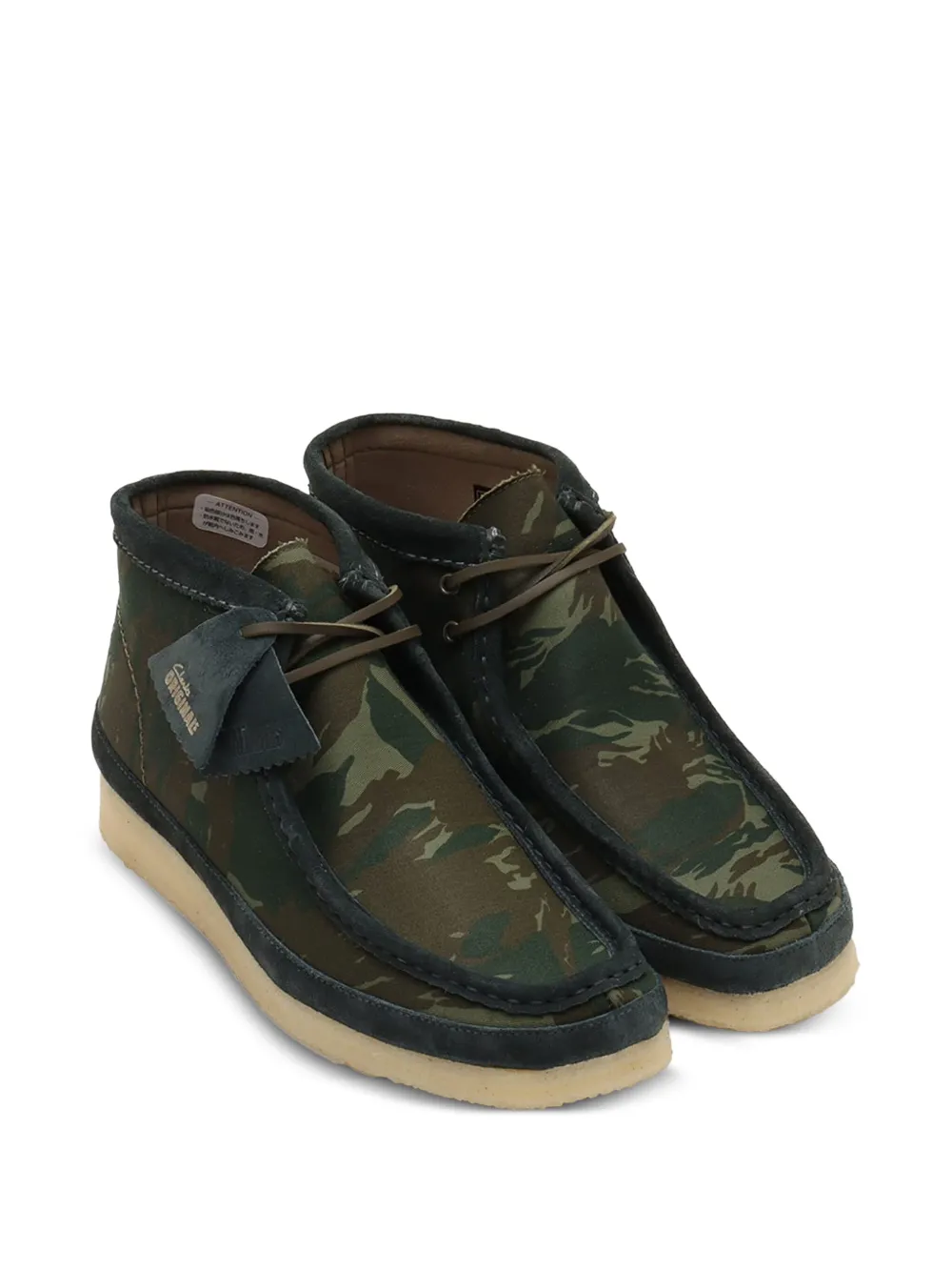 Clarks Originals Wallabee "green camouflage" boots