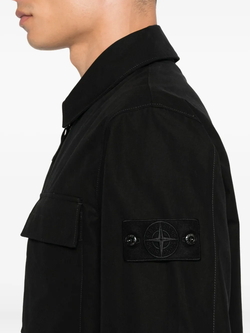 Stone Island Jack met ritssluiting Zwart