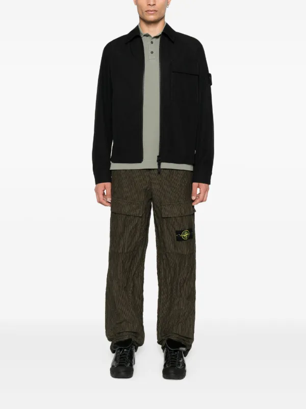 Stone Island ジップアップ ジャケット | ブラック | FARFETCH JP