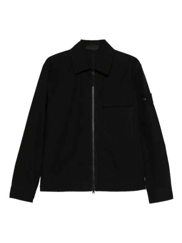 Stone Island ジップアップ ジャケット | ブラック | FARFETCH JP