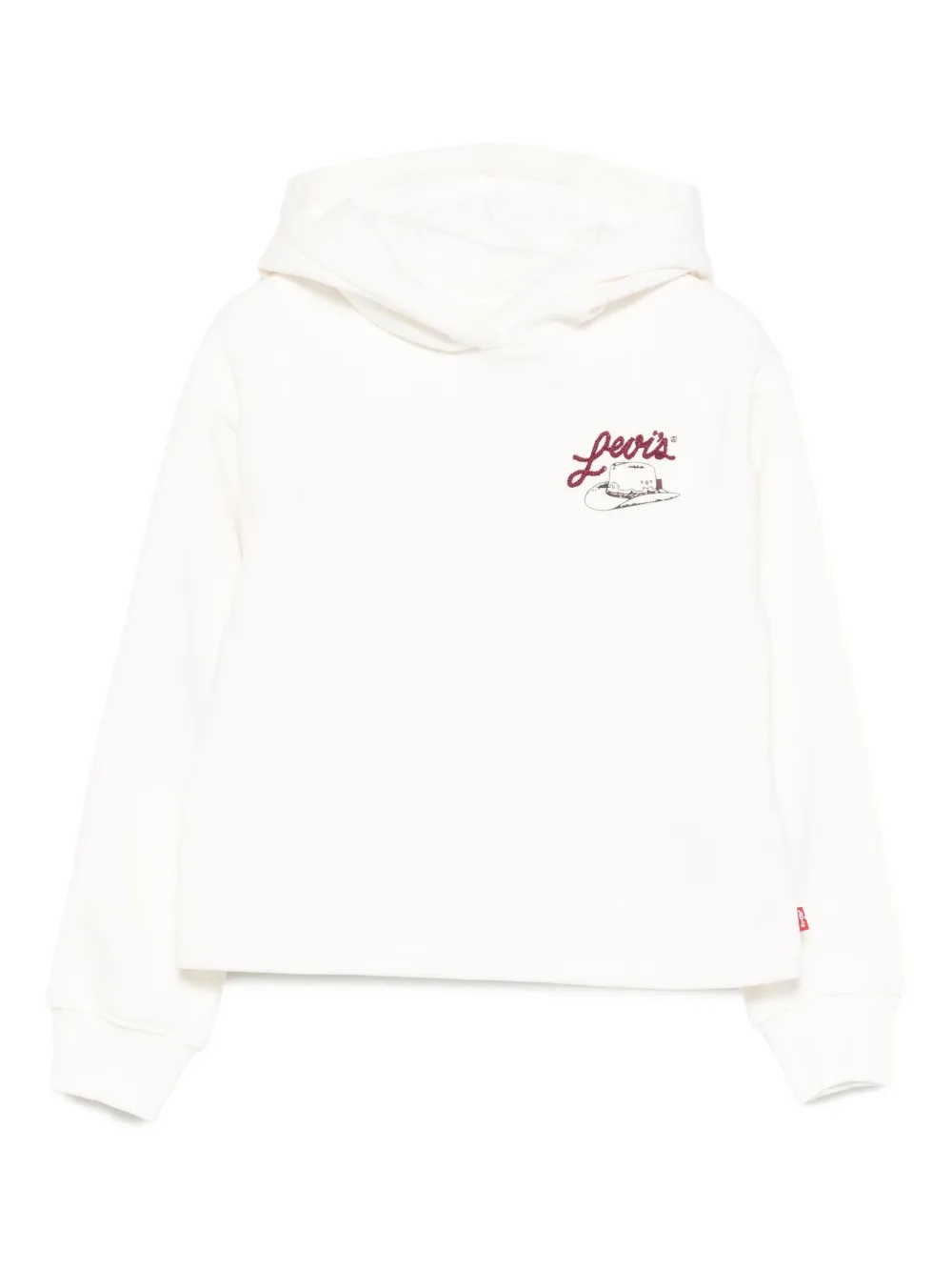 Levi's Kids Hoodie met grafische print Wit