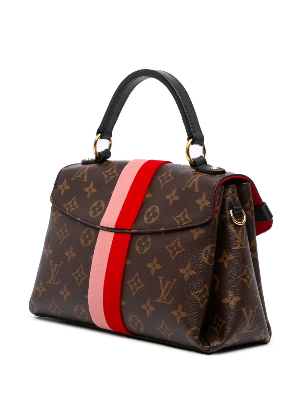 Pre-owned Louis Vuitton 2018 Monogram Georges Bb Satchel In Brown