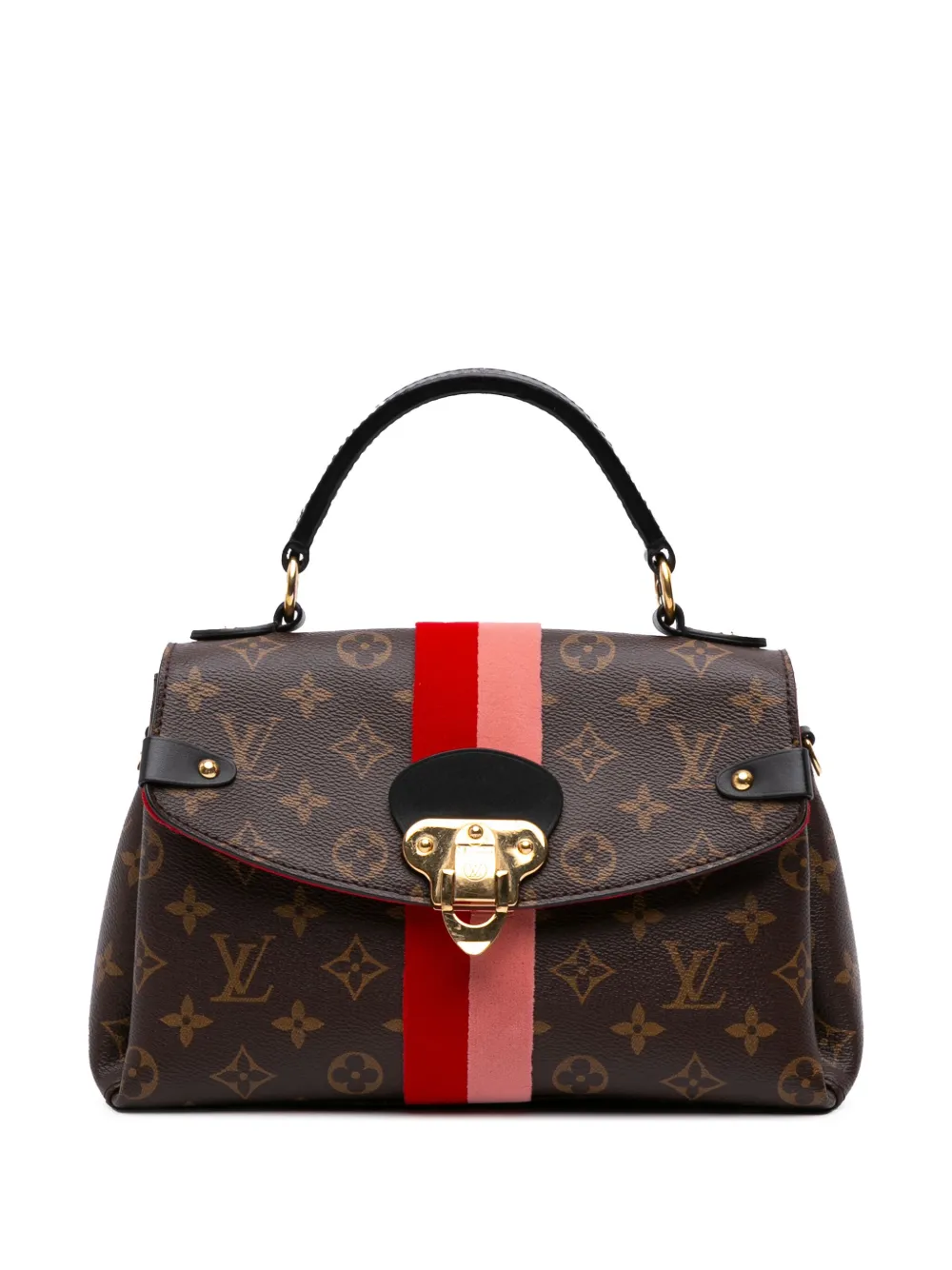 Pre-owned Louis Vuitton 2018 Monogram Georges Bb Satchel In Brown