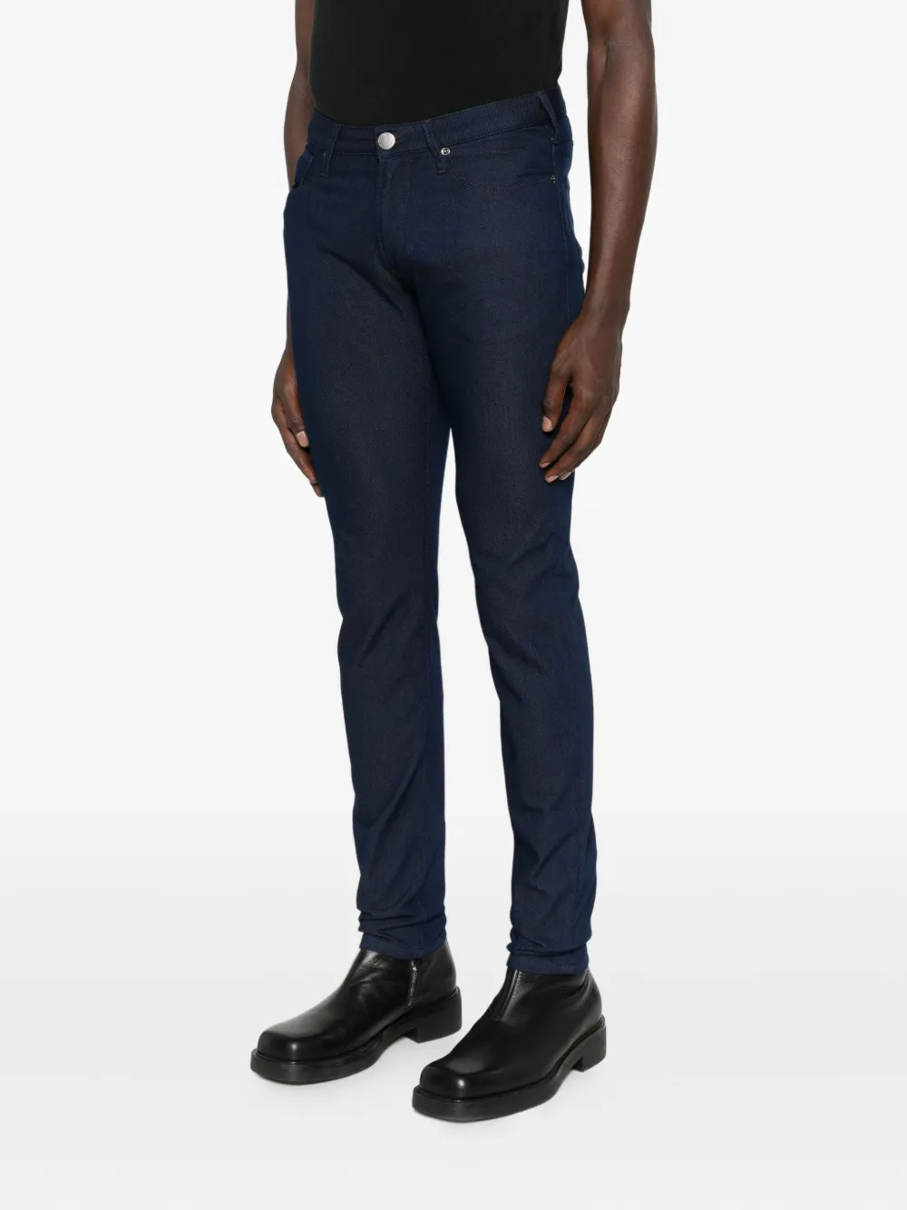 Emporio Armani Broek met vijf zakken Blauw