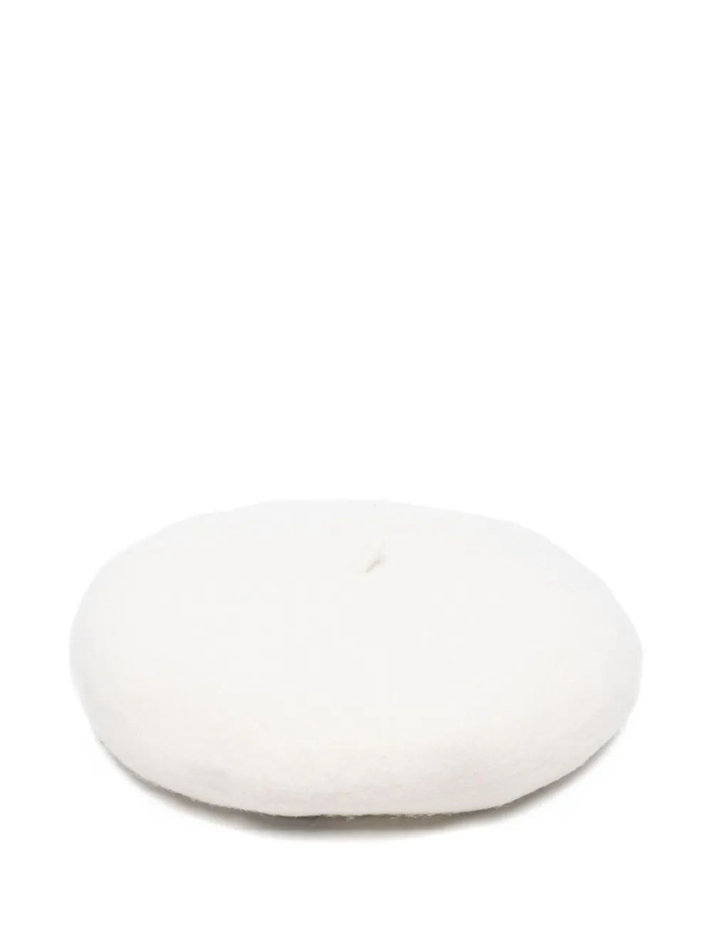 Elisabetta Franchi La Mia Bambina Kids' Embroidered-logo Wool Beret In White