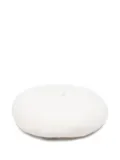 Elisabetta Franchi La Mia Bambina embroidered-logo wool beret - White