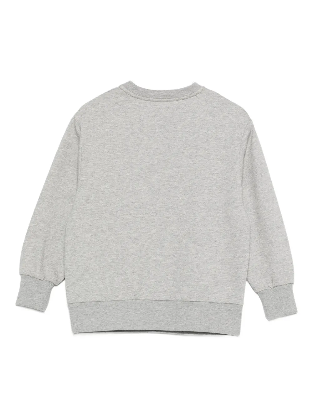 Elisabetta Franchi La Mia Bambina Sweater verfraaid met kristallen logo Grijs