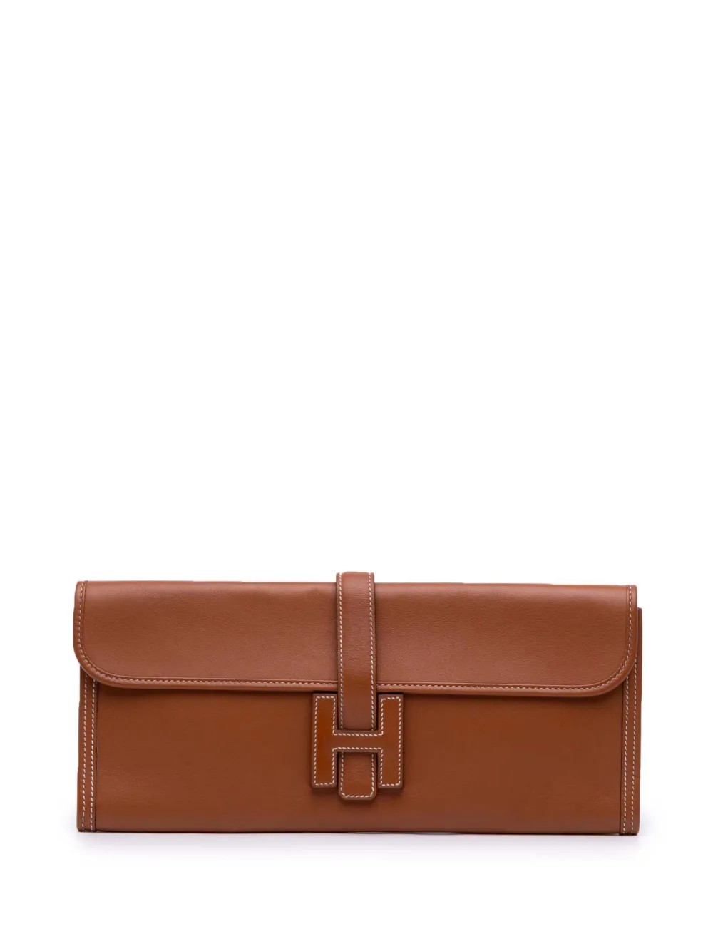 Hermès Pre-Owned 2012 Swift Jige Elan 35 clutch bag | Brown | Image 1