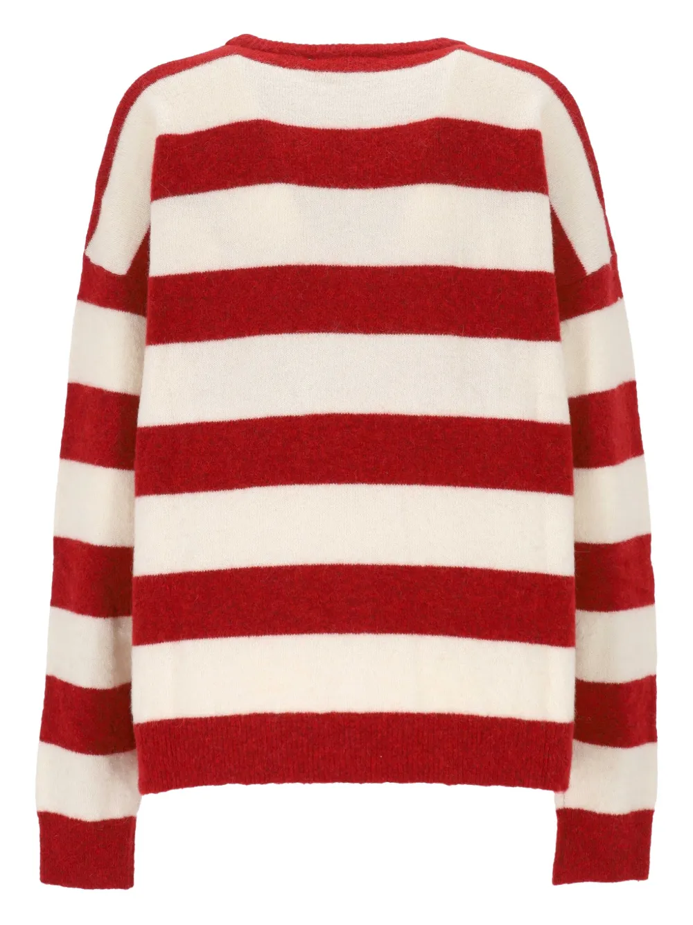 Fiorucci striped crew-neck sweater Wit