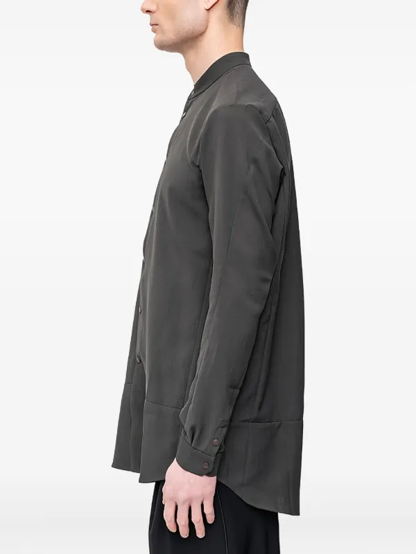 Devoa マンダリンカラーシャツ | グレー | FARFETCH JP