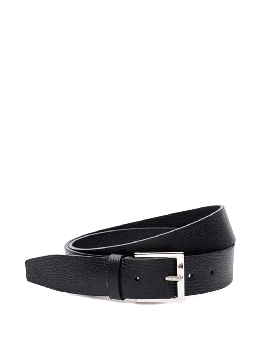 Micron grained-leather belt