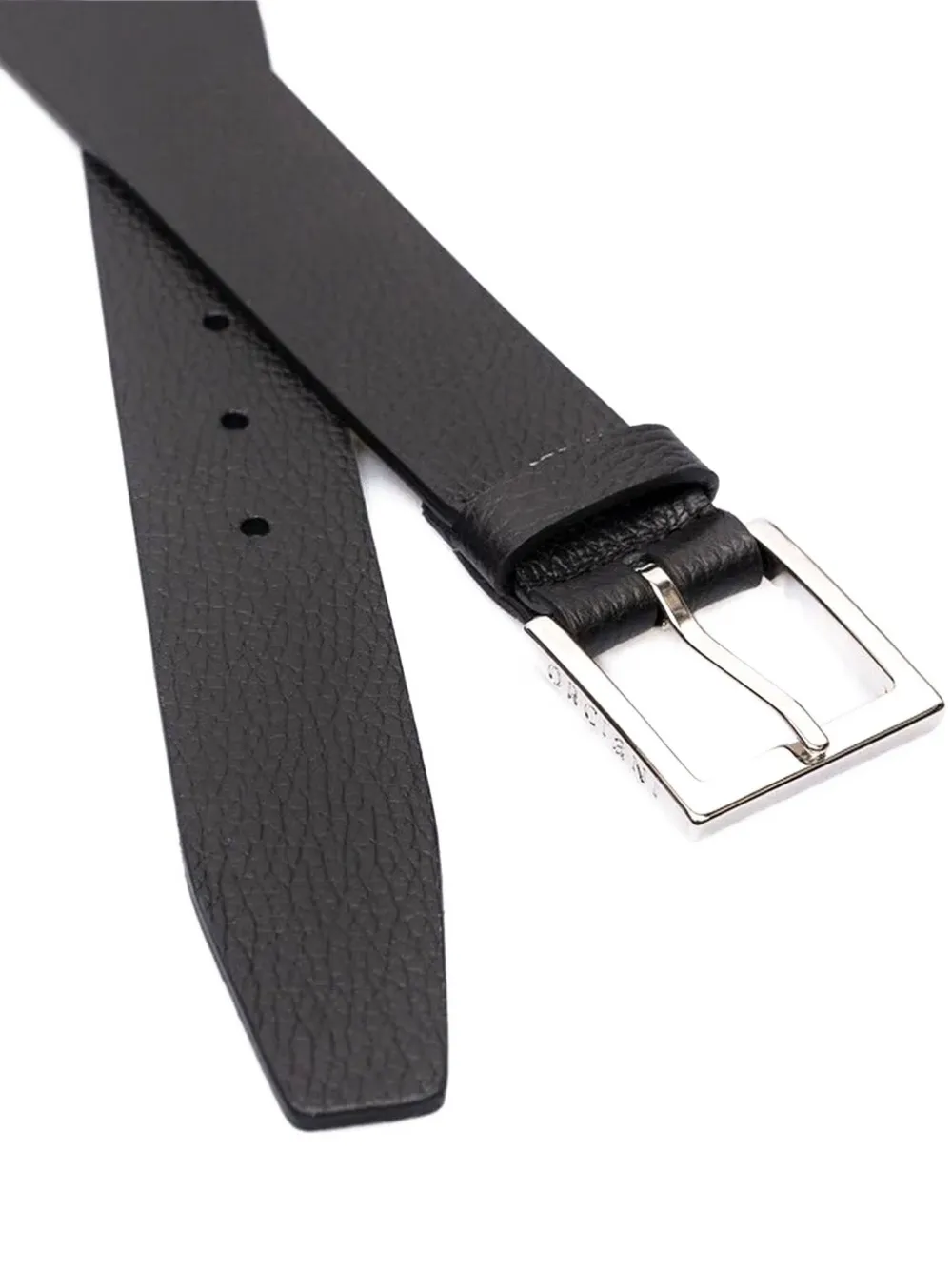 Orciani Micron grained-leather belt - Zwart
