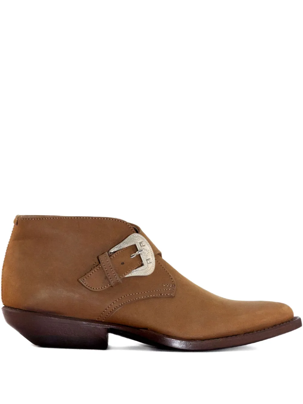 Sonora 30mm buckle-fastening suede boots Brown