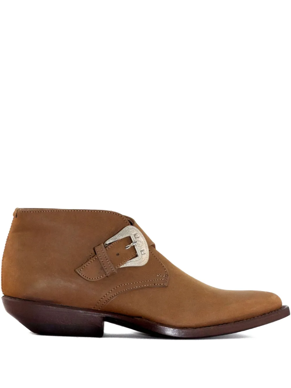 Sonora 30mm buckle-fastening suede boots Brown