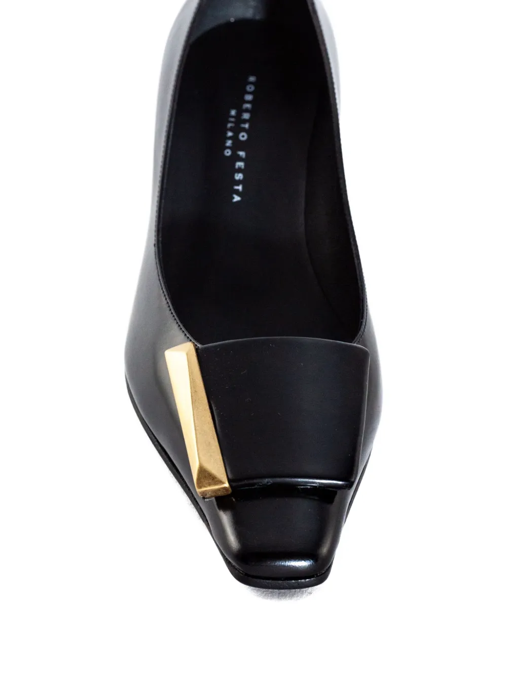 Roberto Festa 45mm leather square-toe pumps Black